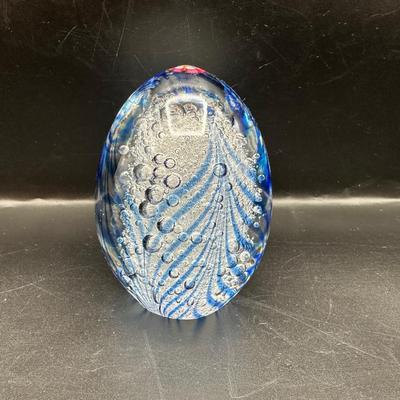 Hand Blown Glass Paperweight