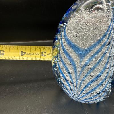 Hand Blown Glass Paperweight