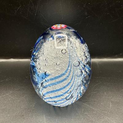 Hand Blown Glass Paperweight