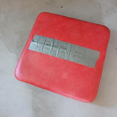 Vintage metal Red cushioned Spring / Rocking Chair - This one rocks!