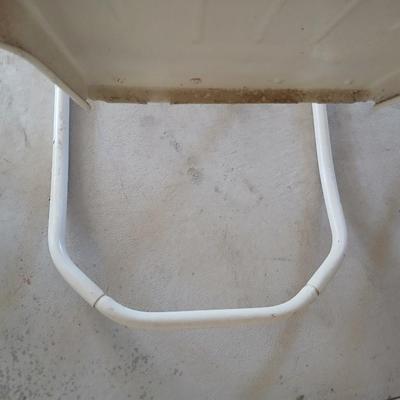 Vintage metal Red cushioned Spring / Rocking Chair - This one rocks!