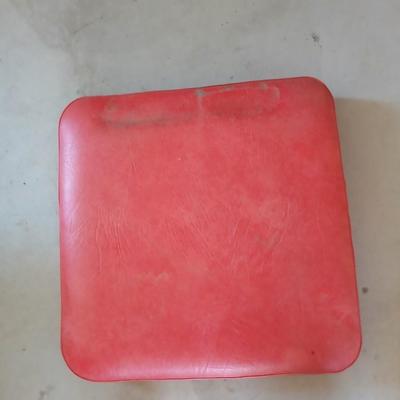 Vintage metal Red cushioned Spring / Rocking Chair - This one rocks!
