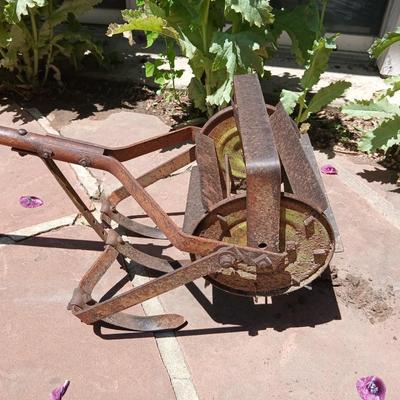 Antique Hand Tiller with Plow Blades