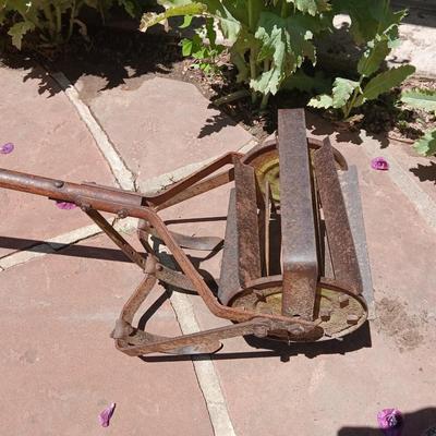 Antique Hand Tiller with Plow Blades