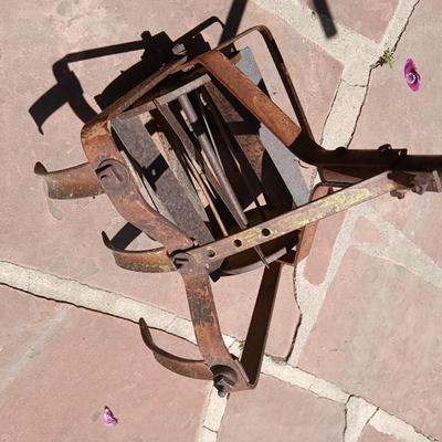 Antique Hand Tiller with Plow Blades