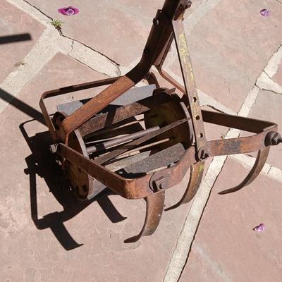 Antique Hand Tiller with Plow Blades