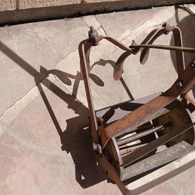 Antique Hand Tiller with Plow Blades