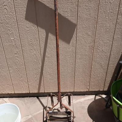 Antique Hand Tiller with Plow Blades