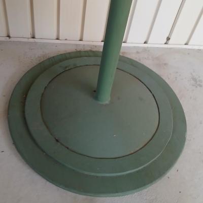 Vintage Industrial-Style Wooden patio Side Table – Green Finish