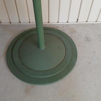 Vintage Industrial-Style Wooden patio Side Table – Green Finish