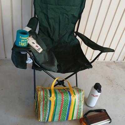 Outdoor Adventure Lot – Camp Chair, Bag, Light & More
