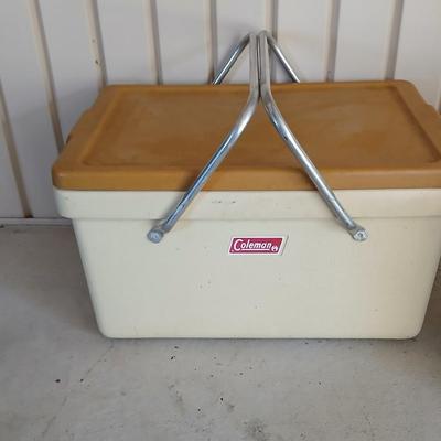 Vintage Coleman Cooler & Reliance Aqua-Tainer Water Jug RETRO Camping!