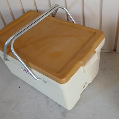 Vintage Coleman Cooler & Reliance Aqua-Tainer Water Jug RETRO Camping!