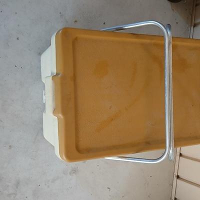 Vintage Coleman Cooler & Reliance Aqua-Tainer Water Jug RETRO Camping!
