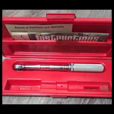 Snap on torque wrench 1/4" drive
