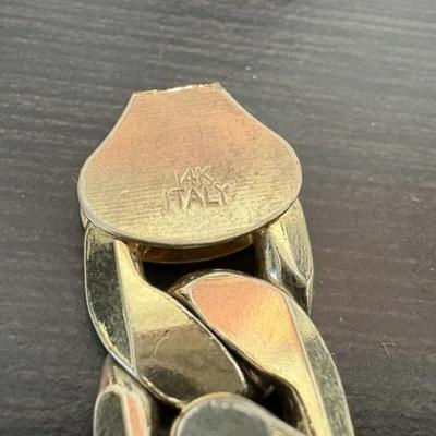 14 k gold necklace Italy BROKEN