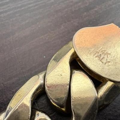 14 k gold necklace Italy BROKEN