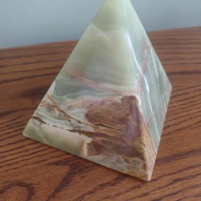 Onyx Pyramid Paperweight