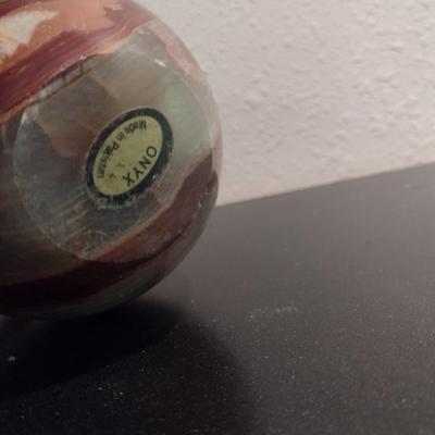 Onyx Apple Paperweight