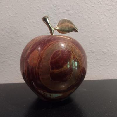 Onyx Apple Paperweight