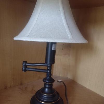 Antiqued Bronze Finish Articulating Arm Desk Lamp