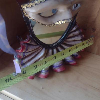 Metal and Resin Mardi Gras Mask Mirror