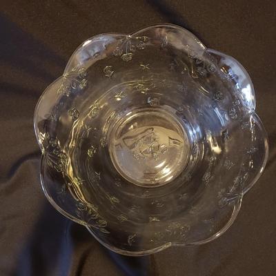 Crystal Punch Bowl, Floral Pattern Punch Bowl and More (C3-KD)