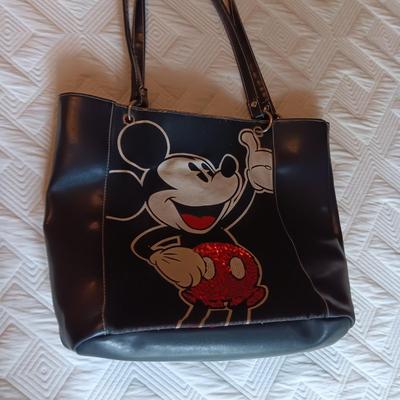 LADIES SHORT BOOTS (8) AND A DISNEY MICKEY MOUSE BAG