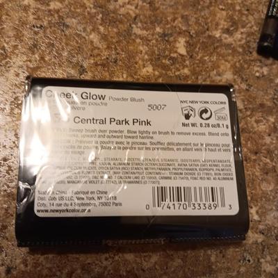 NEW NYC CHEEK GLOW "CENTRAL PARK PINK" AND VARIOUS EYE LINERS PLUS ORGANIZERS AND MORE