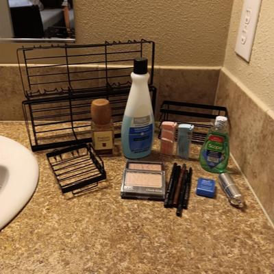 NEW NYC CHEEK GLOW "CENTRAL PARK PINK" AND VARIOUS EYE LINERS PLUS ORGANIZERS AND MORE