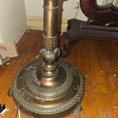 Brass floor lamp