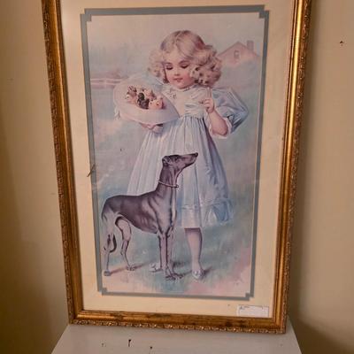 Large framed print