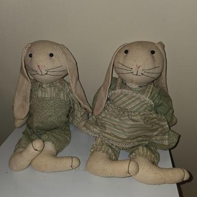 Vintage hand made bunnies