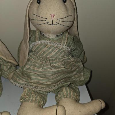 Vintage hand made bunnies