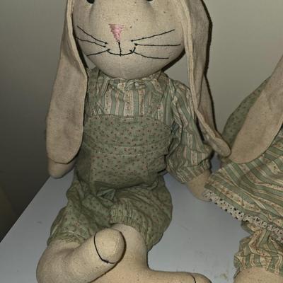 Vintage hand made bunnies