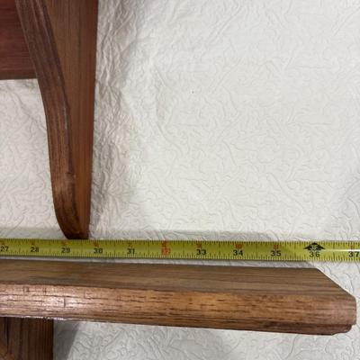 Wood shelves