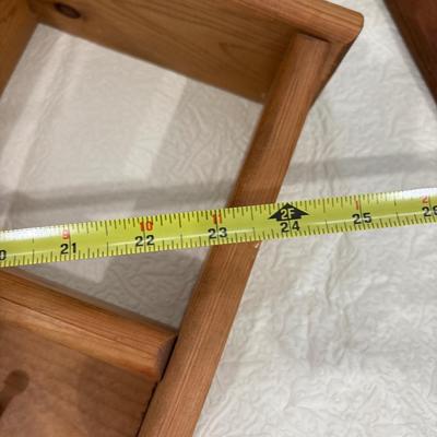 Wood shelves