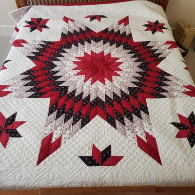 Queen Bedding by Calvin Klein, Brookline, Handmade Quilt and More! (BR3-KD)
