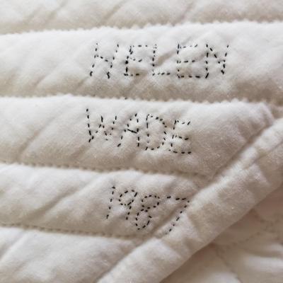 Queen Bedding by Calvin Klein, Brookline, Handmade Quilt and More! (BR3-KD)