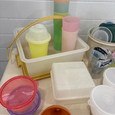 Tupperware and plastic items