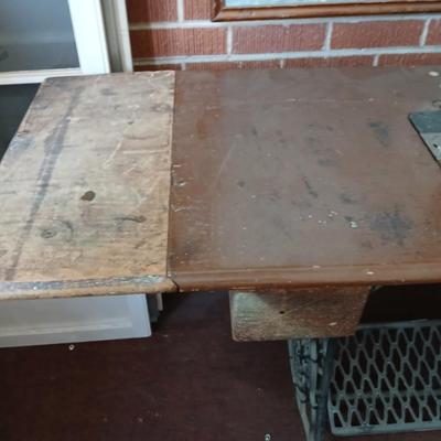 Singer Treadle Sewing Machine in Cabinet