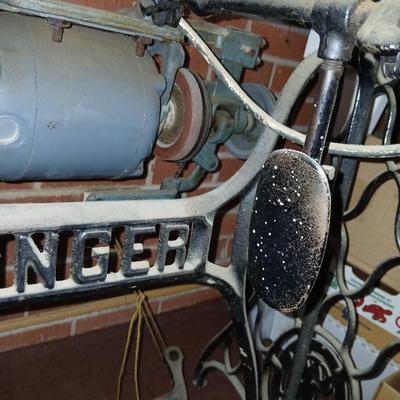 Singer Treadle Sewing Machine in Cabinet