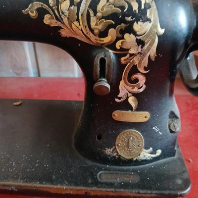 Singer Treadle Sewing Machine in Cabinet