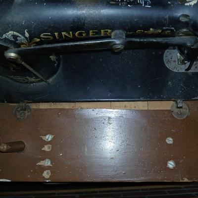 Singer Treadle Sewing Machine in Cabinet