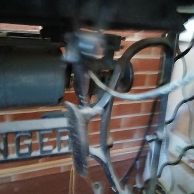 Singer Treadle Sewing Machine in Cabinet