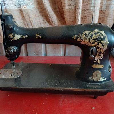 Singer Treadle Sewing Machine in Cabinet