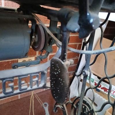 Singer Treadle Sewing Machine in Cabinet