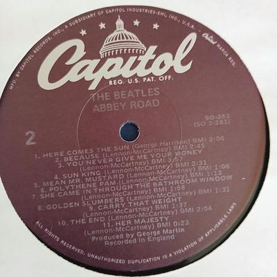 The Beatles – Abbey Road (Back Cover, Vinyl LP)