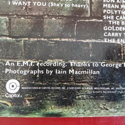 The Beatles – Abbey Road (Back Cover, Vinyl LP)