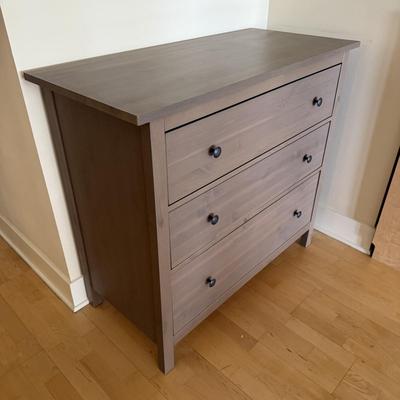 Gray Three Drawer Dresser (LE-BM)
